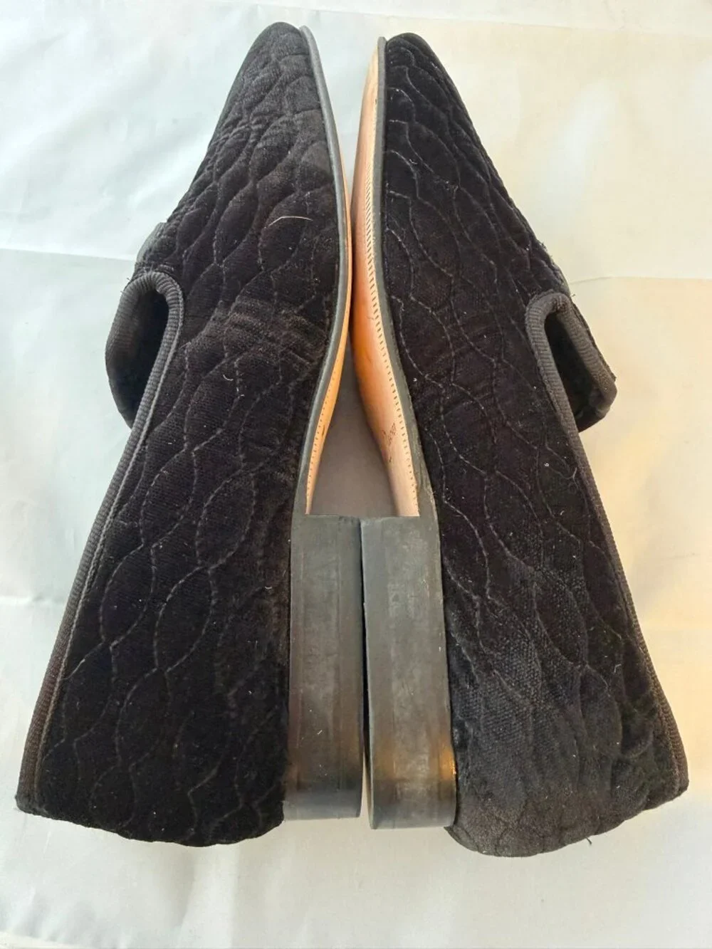 Stacy Adams Valet  Slip On Bit Loafer, Black Velvet  Men Size 7.5 M